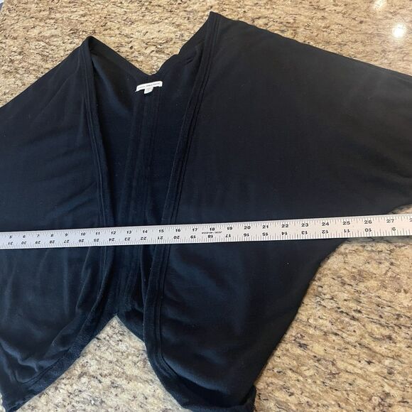 Standard James Perse Women's Black Open Front Cotton Cardigan Size 4 (US XL) - Picture 8 of 9